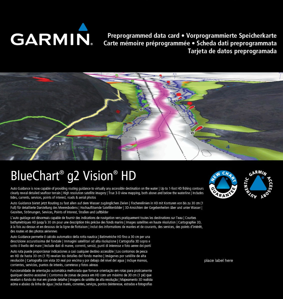 BlueChart g3 Vision map data card for Madeira and Canary Islands, Garmin, microSD/SD