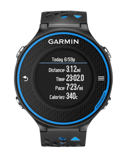 Garmin Forerunner 620, Black/Blue, Fitness GPS Smartwatch for Runners (Garmin Certified Refurbished) by Garmin