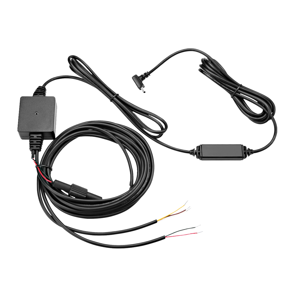 Garmin FMI 25 Data and Traffic Cable - black Garmin GPS accessory with inline module and exposed multi-color leads