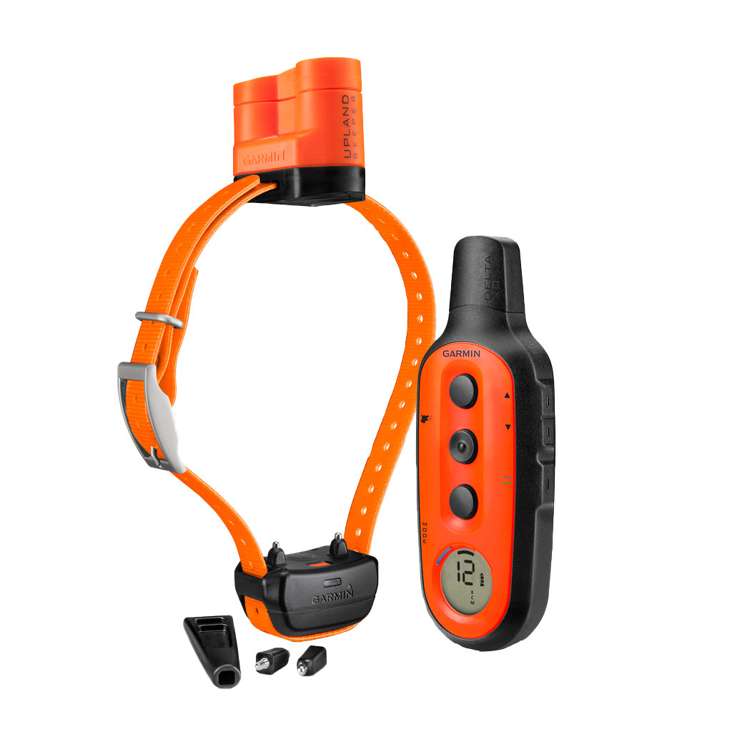 Garmin Delta Upland XC two-piece bundle: handheld remote and orange collar, dog training device, refurbished
