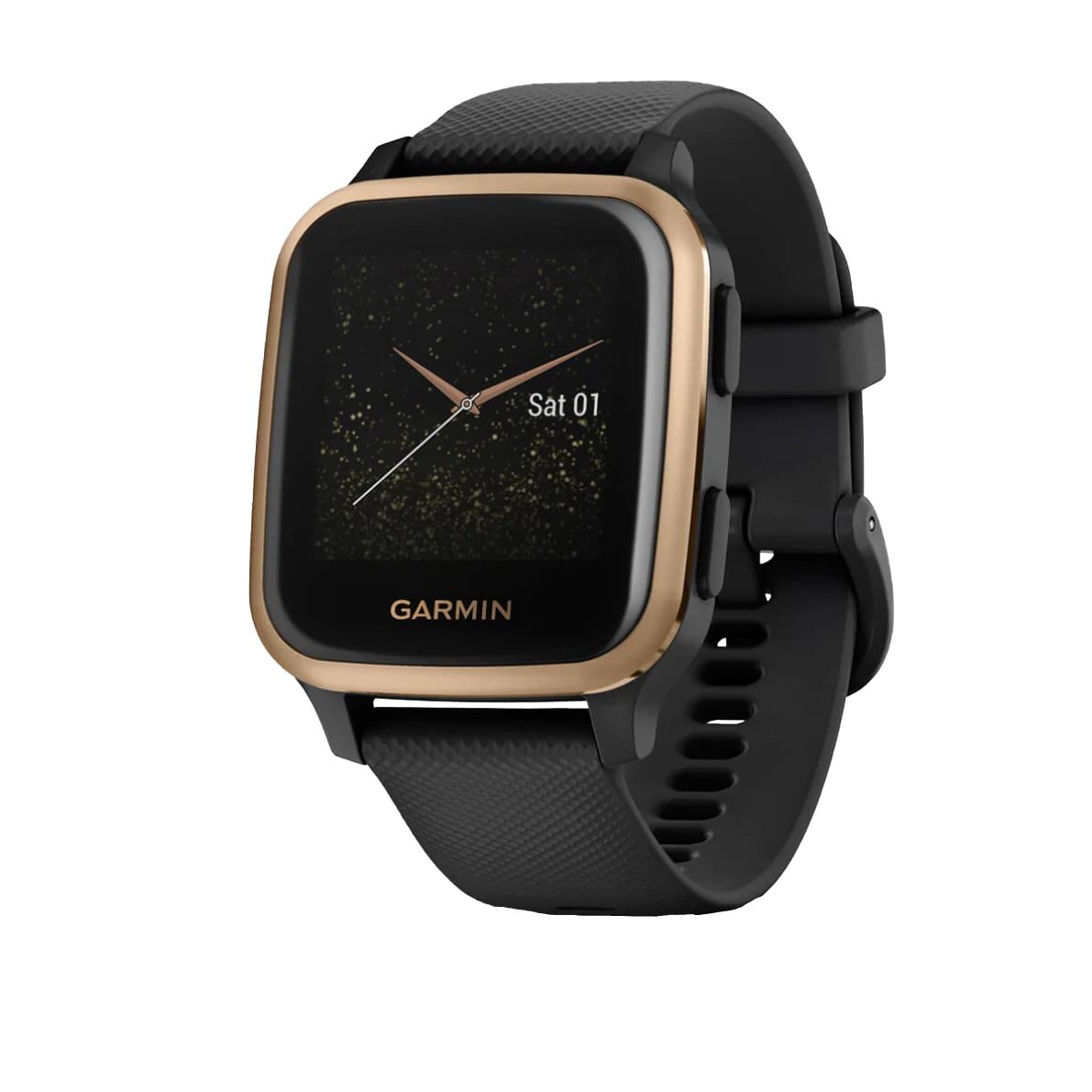 Garmin Venu Sq Music, Rose Gold Aluminum Bezel with Black Garmin Venu Sq Music, Rose Gold Aluminum Bezel with Black