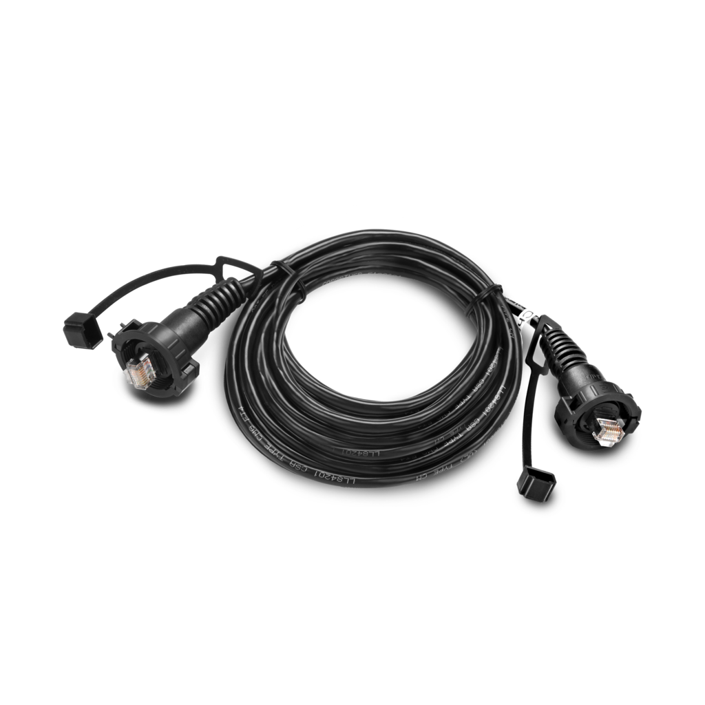 Garmin 20ft marine network cable with two RJ45 connectors, black