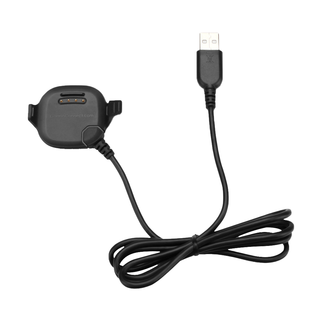 Garmin charging/data clip for Forerunner 10/15 (010-11029-04), black USB-A cable