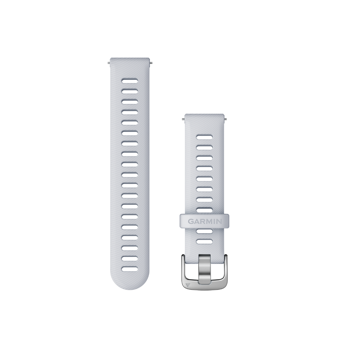 Garmin Quick Release Bands, 18 mm Whitestone with silver hardware, set of 2