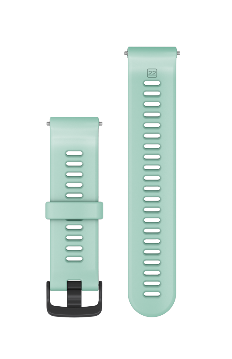 Garmin 745 replacement watch strap set, Neo Tropic mint with slate hardware (010-11251-9D), 2 straps