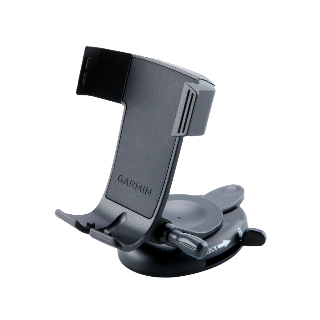 Garmin Auto Mount for GPSMAP, black plastic car cradle with suction cup base