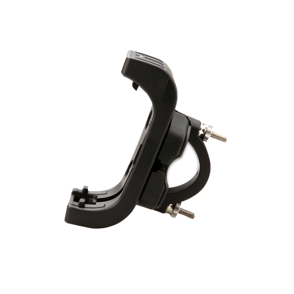 Garmin handlebar mount for GPSMAP and Montana, black plastic with metal mounting bolts