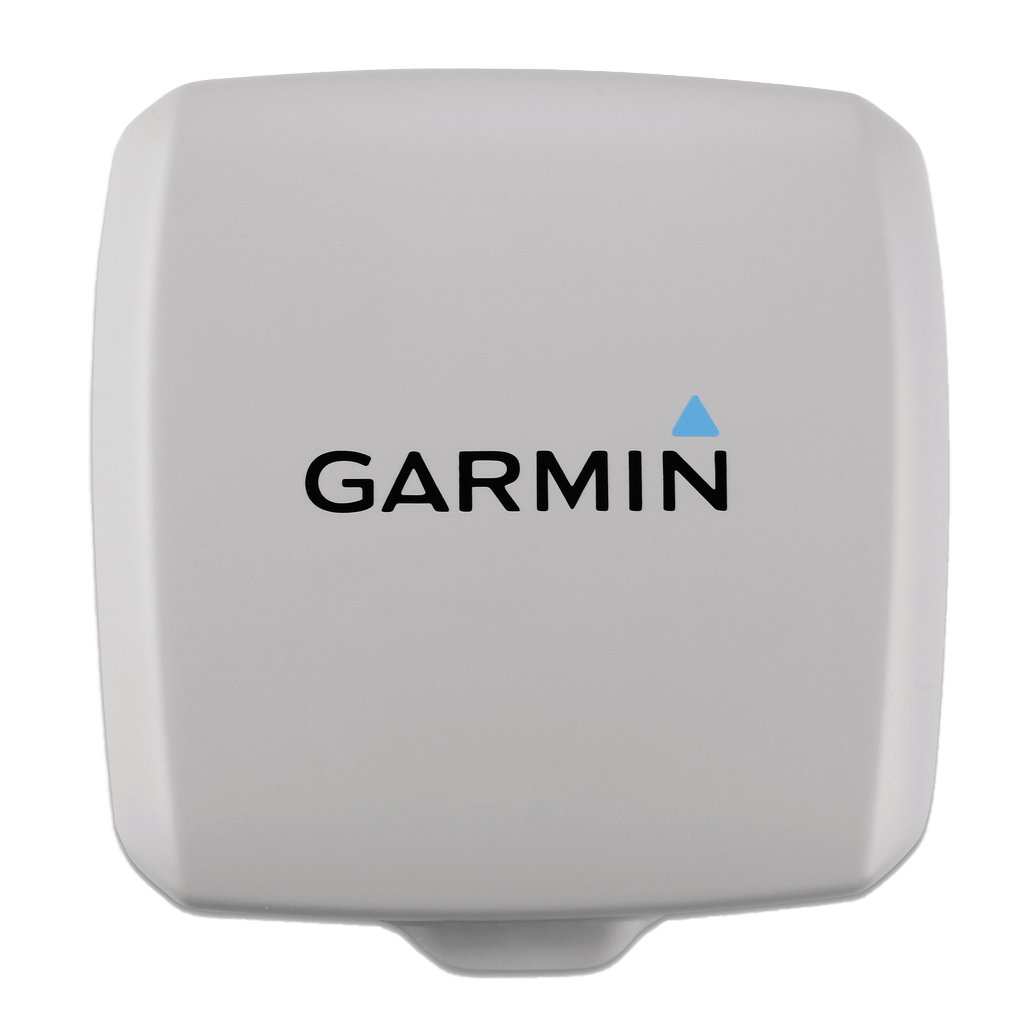 Garmin protective cover for Echo, gray plastic marine electronics accessory.