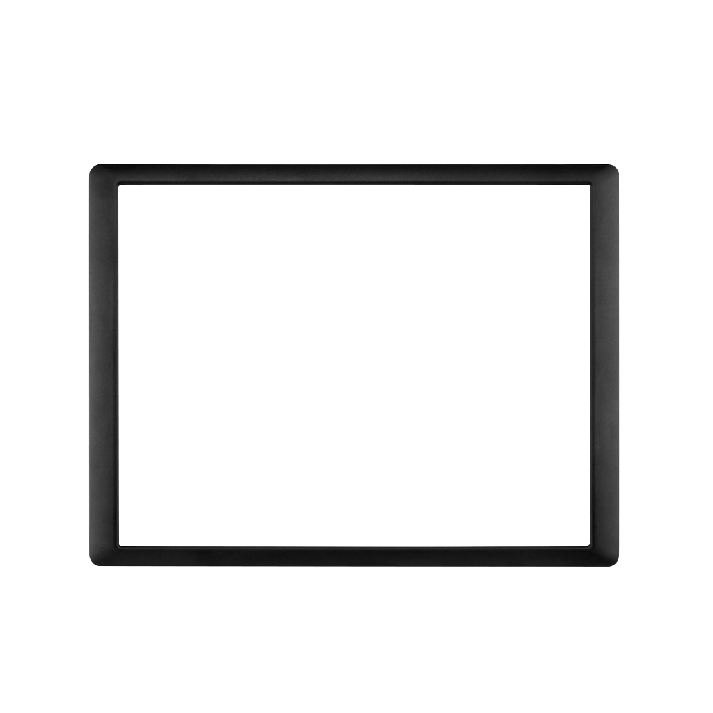 Garmin trim piece snap cover for GPSMAP 8012/8212, black frame.