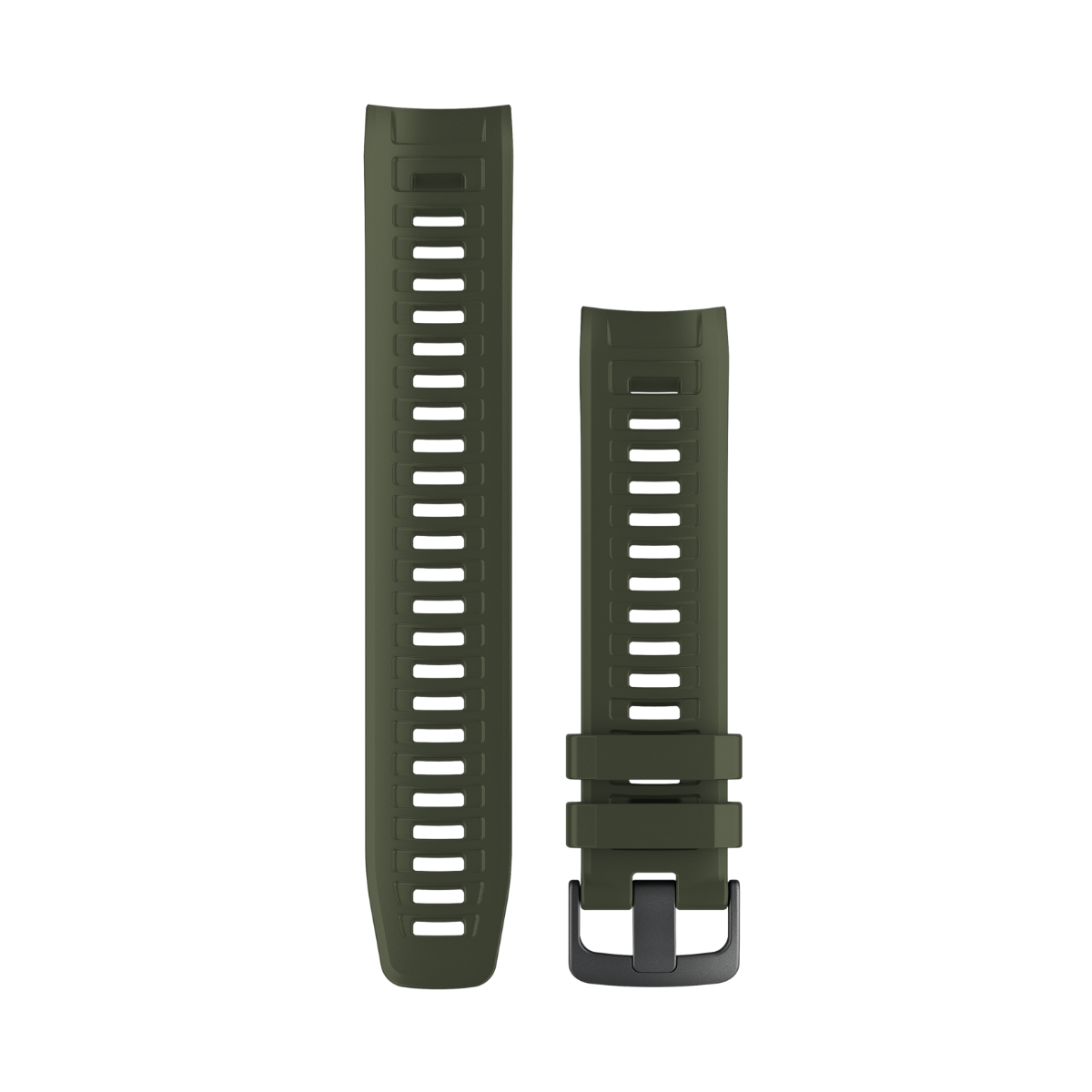 Garmin watch bands Moss green (010-12854-16); silicone straps for Garmin watches, two-piece set