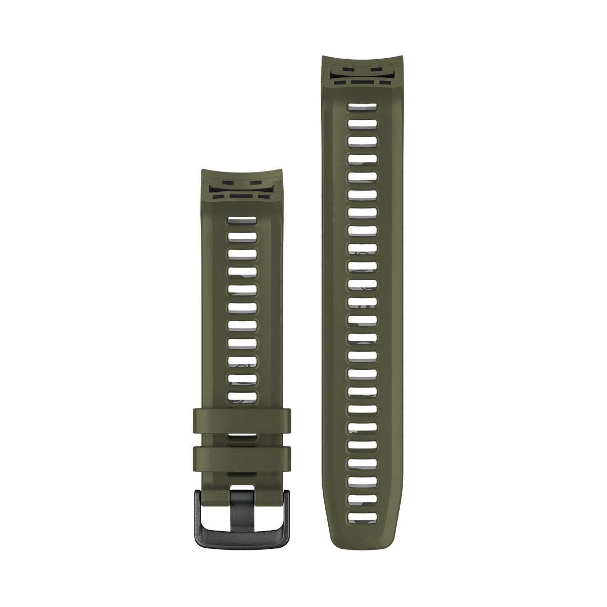 Garmin watch bands Lichen Camo, two olive-green straps with buckle (010-12854-28).