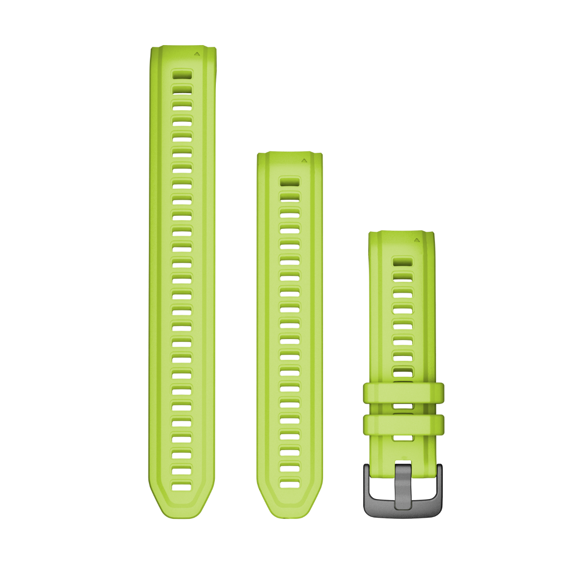 Garmin 20mm watch bands in electric lime, set of 3 for Garmin watches