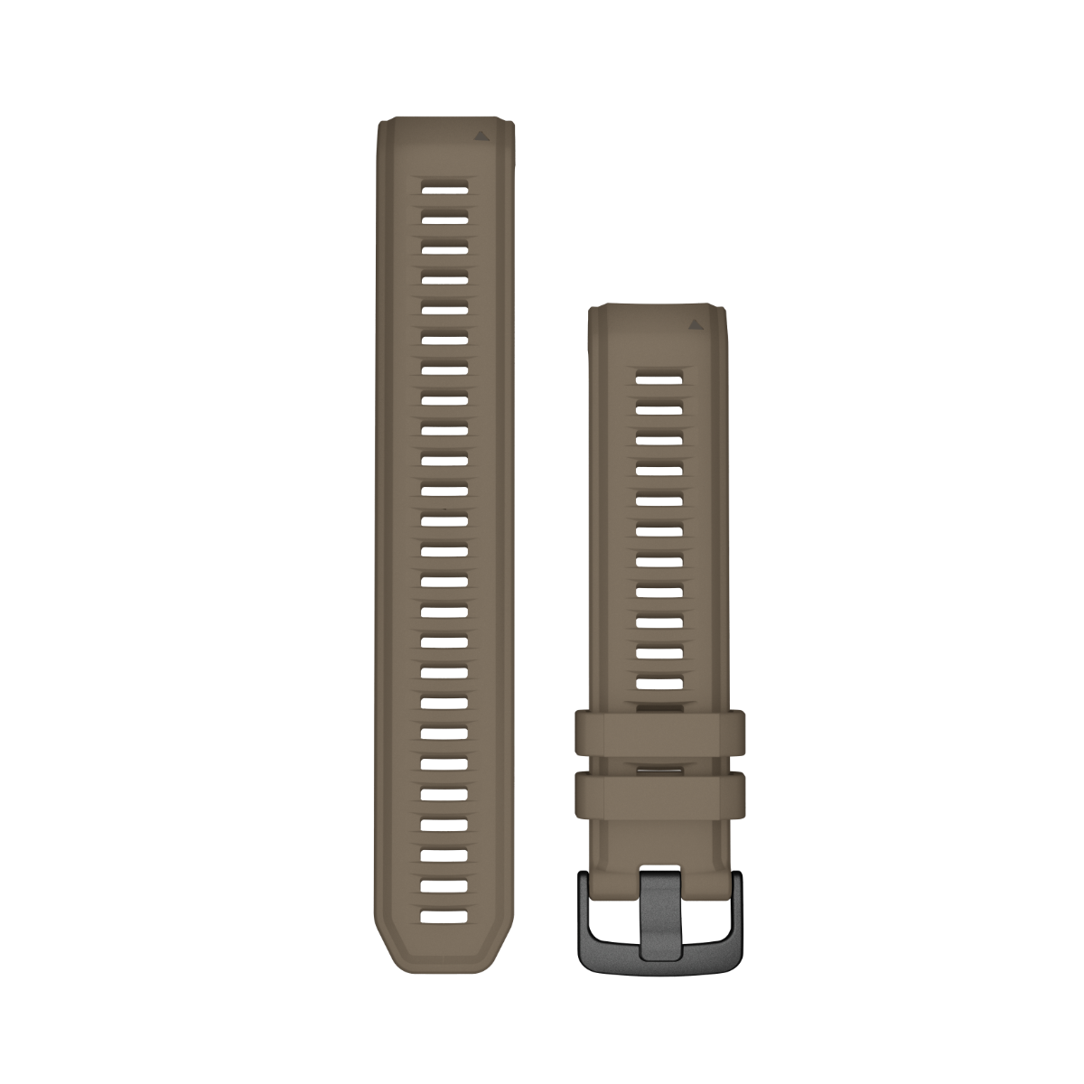 Garmin 22mm watch bands in coyote tan, two-piece set with buckle clasp (010-13105-07)