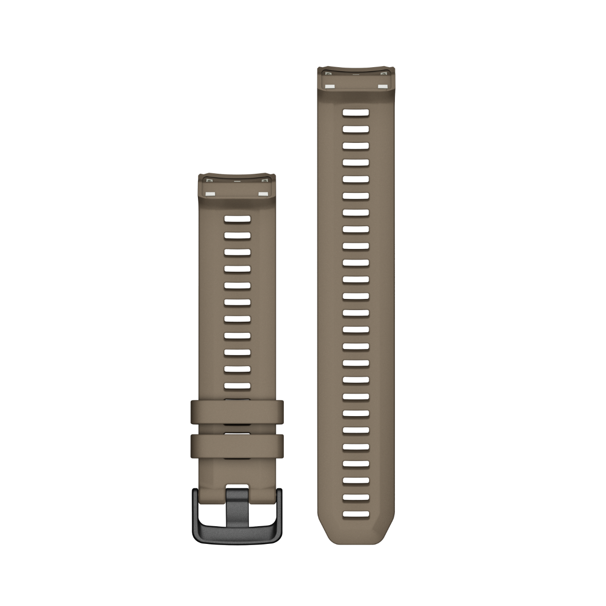 Garmin 22mm watch bands in coyote tan; two straps shown (010-13105-07)