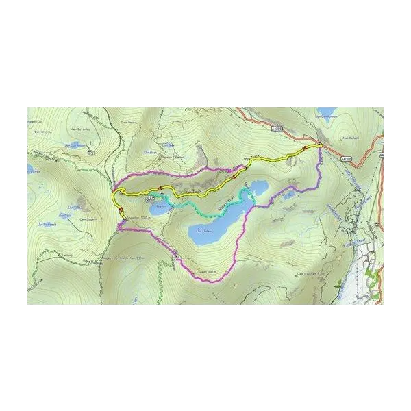 Garmin TOPO U.K. & Ireland v11 Light map; topographic GPS map data with colored trails