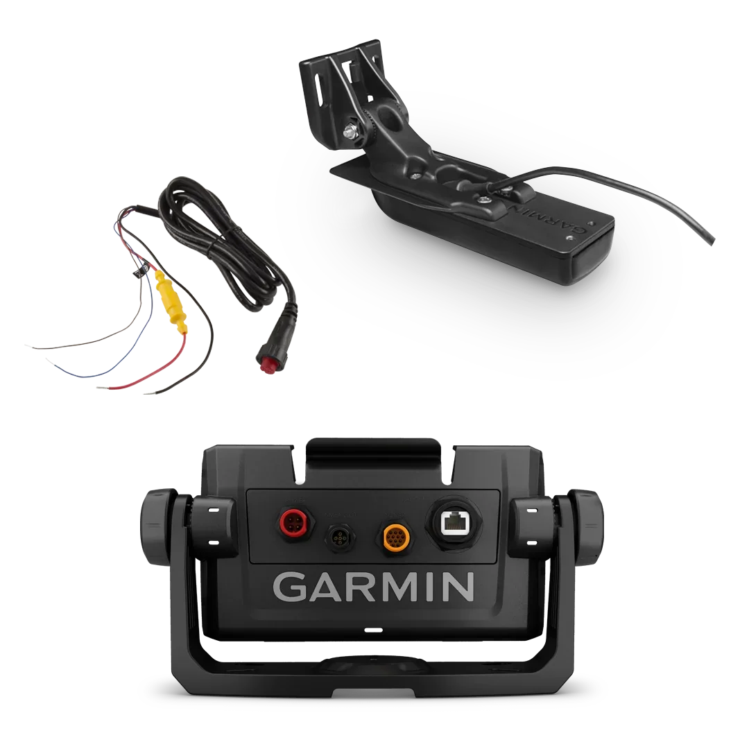 Garmin ECHOMAP UHD 7Xsv boat kit with GT56HW‑TM transducer, power cable and cradle