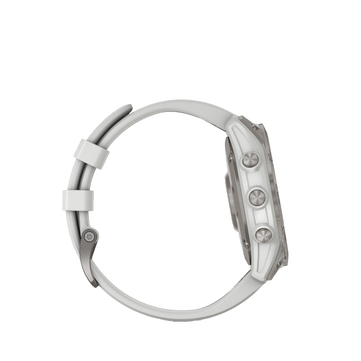 Garmin Epix (Gen 2) smartwatch, white titanium case with maps and built-in flashlight