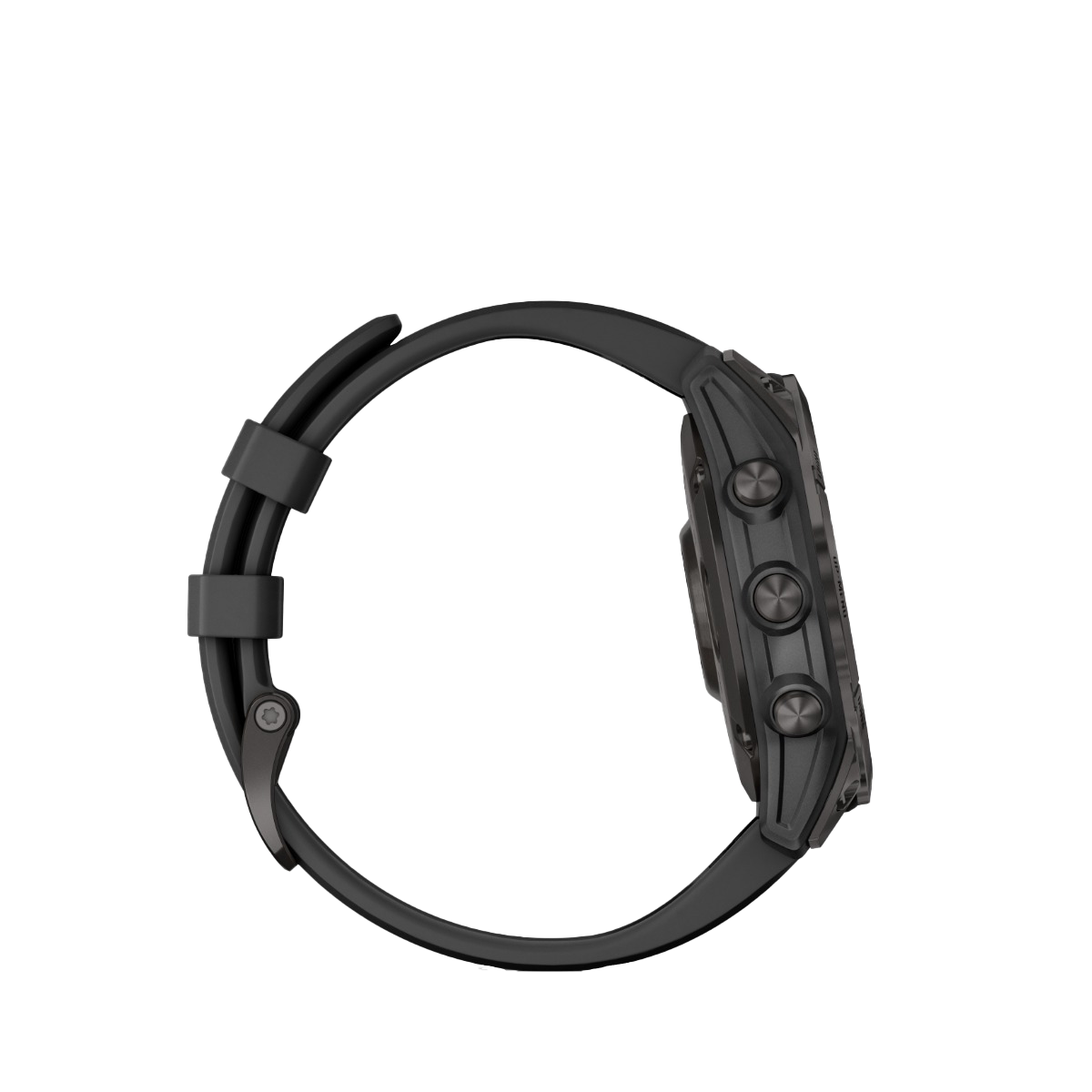 Garmin fenix 7S Sapphire Solar - Carbon Gray DLC Titanium with Black Band (010-02539-24) by Garmin