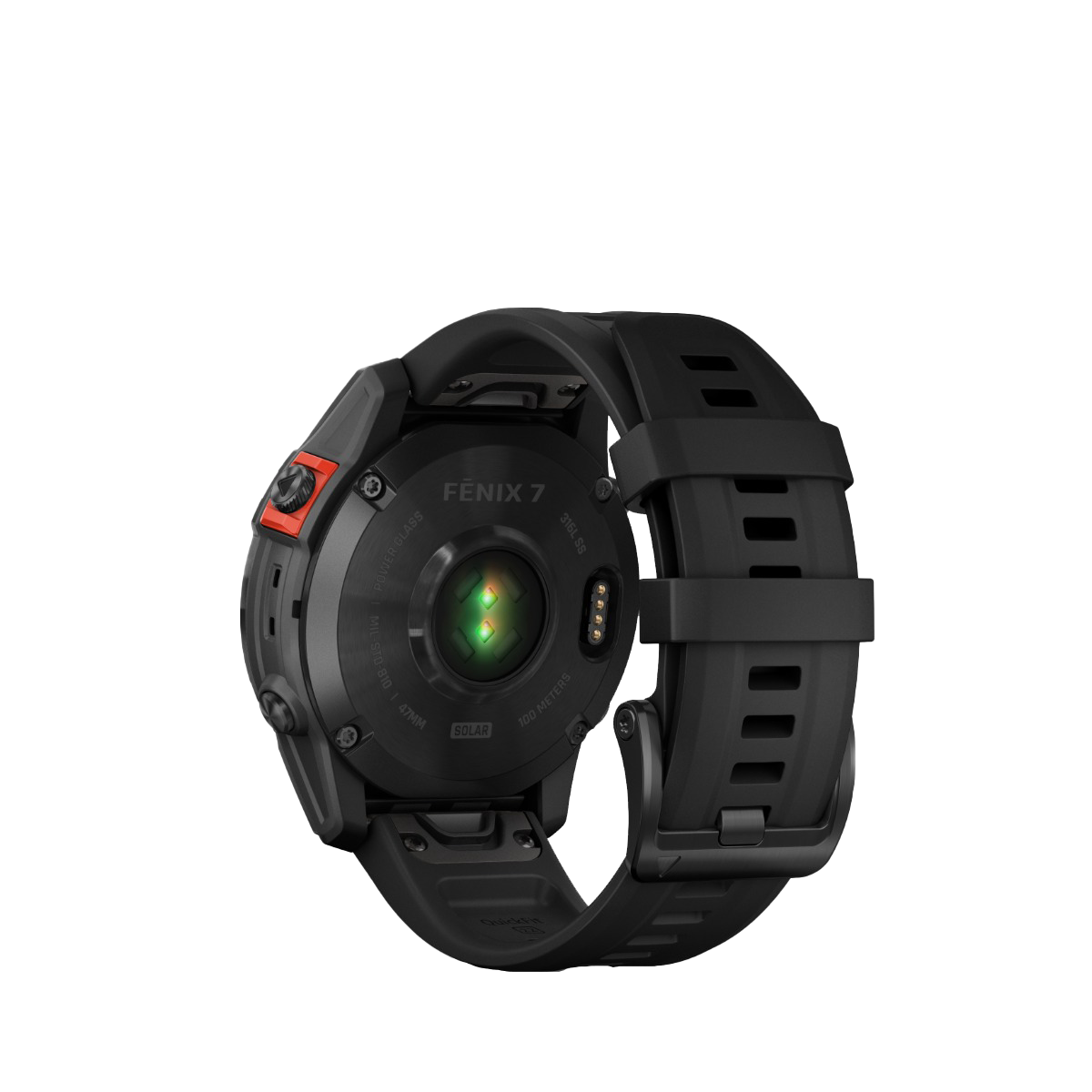Garmin fenix 7S Solar smartwatch in Slate Gray with black band