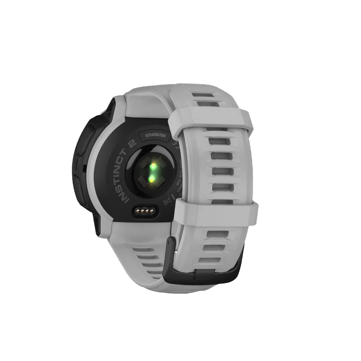 Garmin Instinct 2 Solar smart watch, Mist Gray silicone band