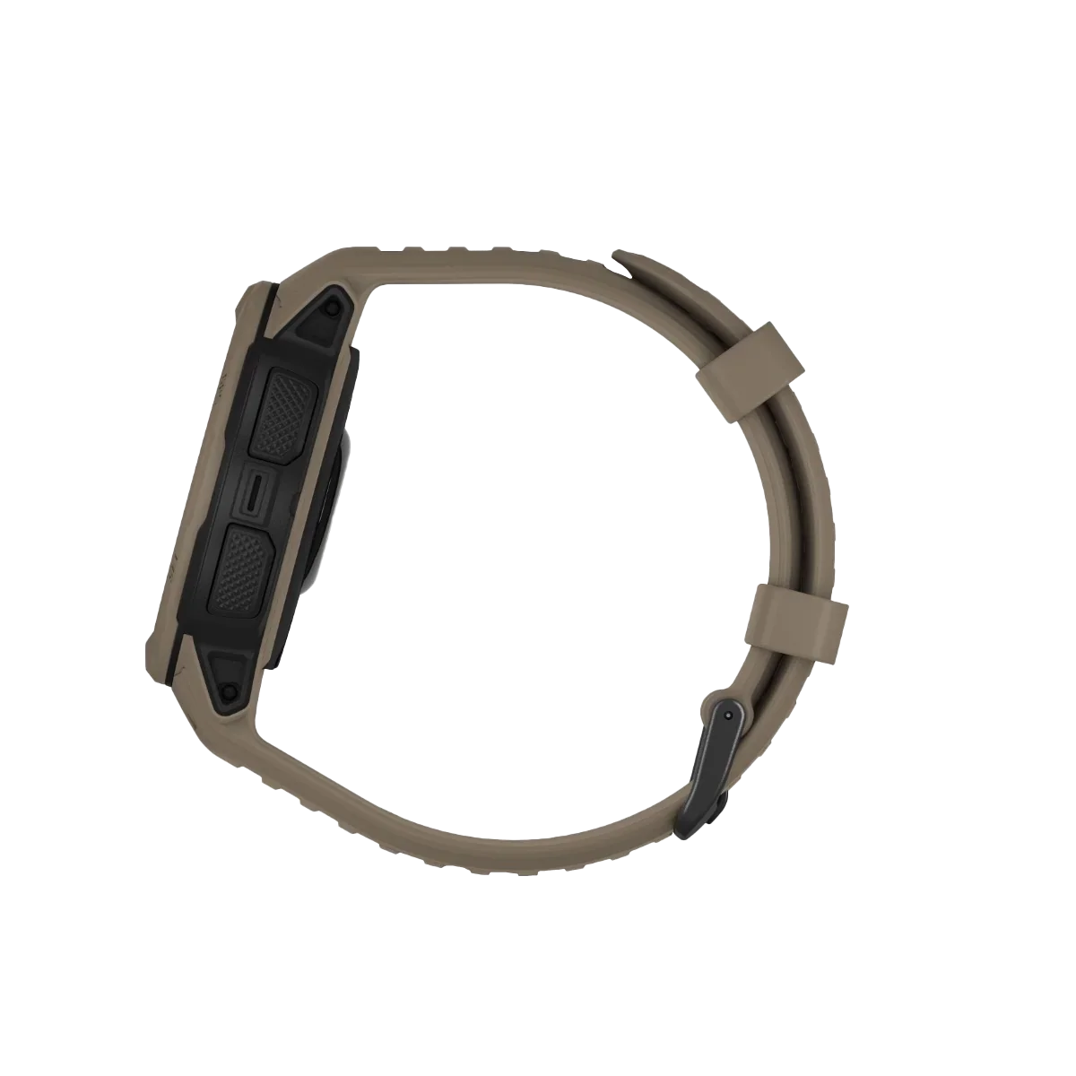Garmin Instinct 2 Solar Tactical Edition watch in coyote tan.