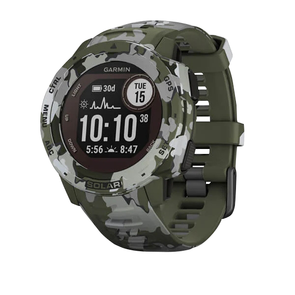 Garmin Instinct Solar - Camo Edition, Lichen Camo (010-02293-06) by Garmin