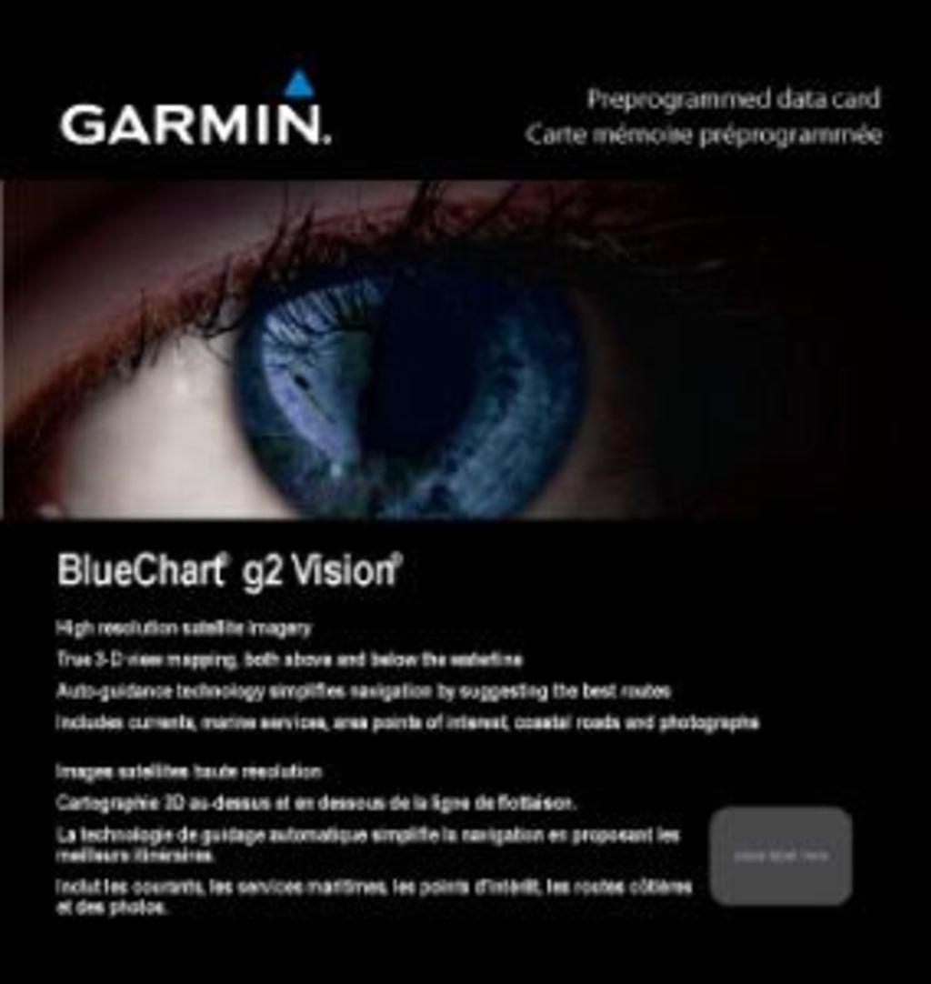 Garmin BlueChart g3 Vision coastal charts VPC415S microSD/SD map card