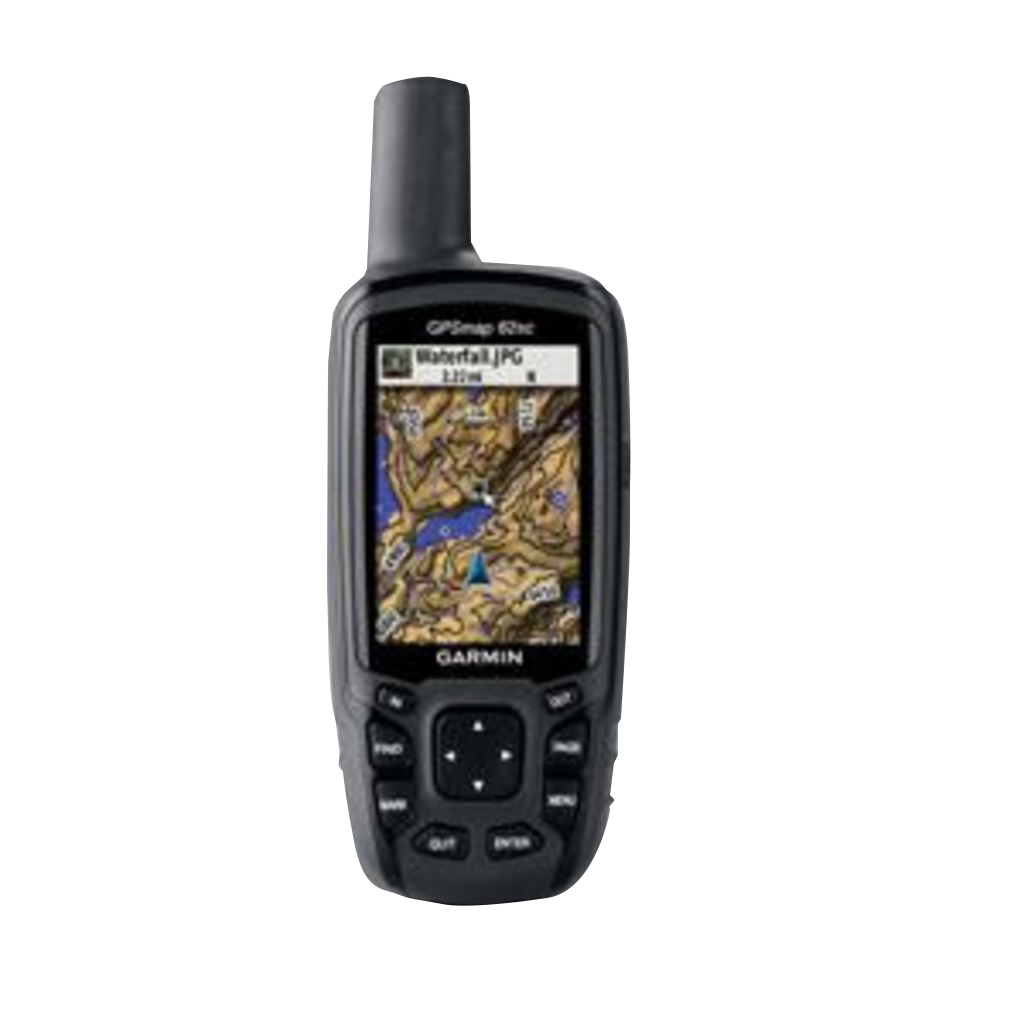 Garmin GPSMAP 62sc handheld GPS with TOPO maps, black rugged navigation device