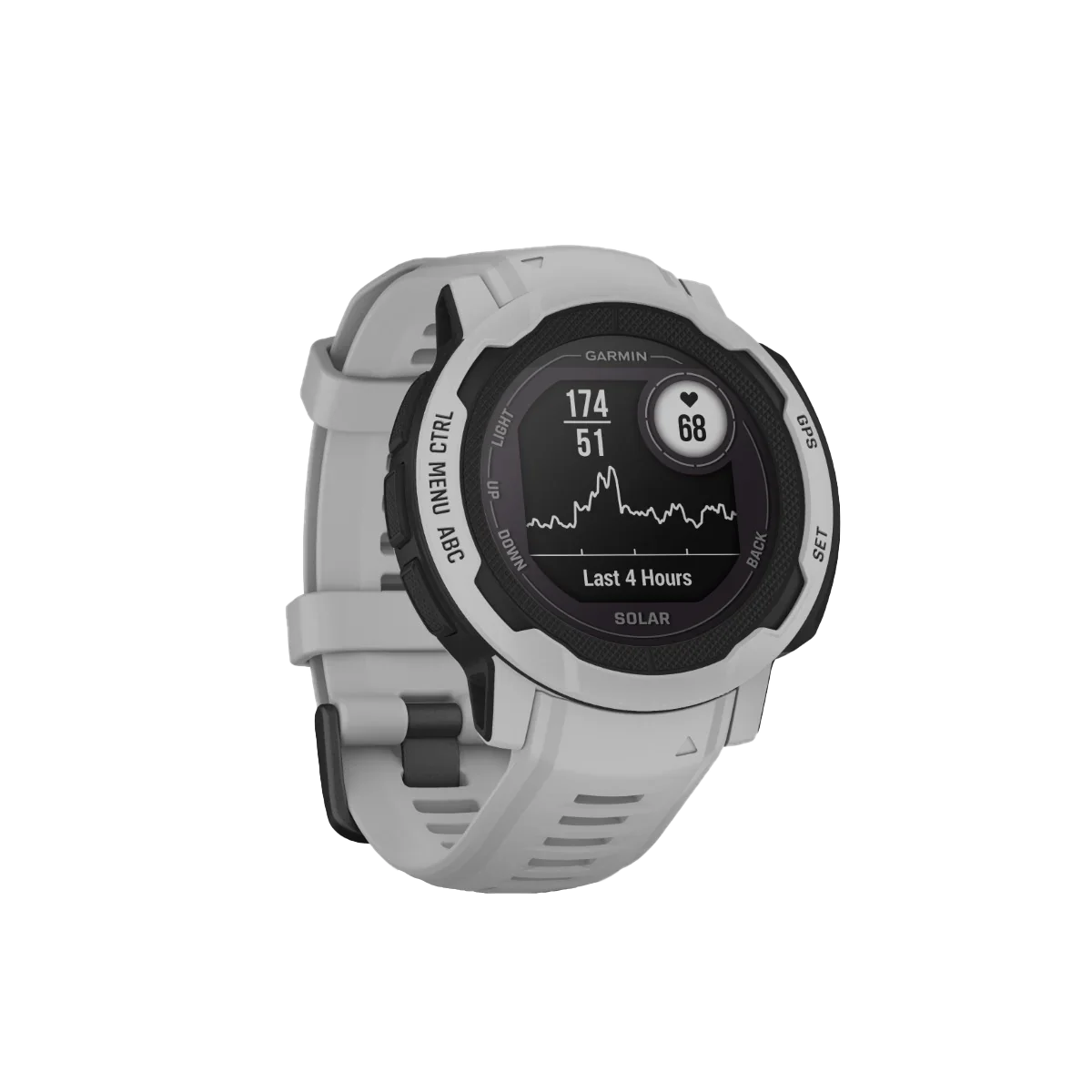 Garmin Instinct 2 Solar smartwatch, Mist Gray band, GPS activity watch