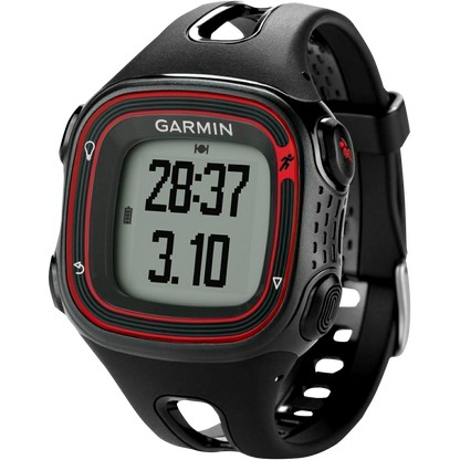 Garmin Forerunner 10, Black & Red, Fitness GPS Smartwatch for Runners (Garmin Certified Refurbished) by Garmin