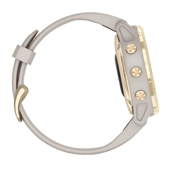Garmin Fenix 6S Pro Solar - Light Gold with Light Sand Band (010-02409-10) by Garmin