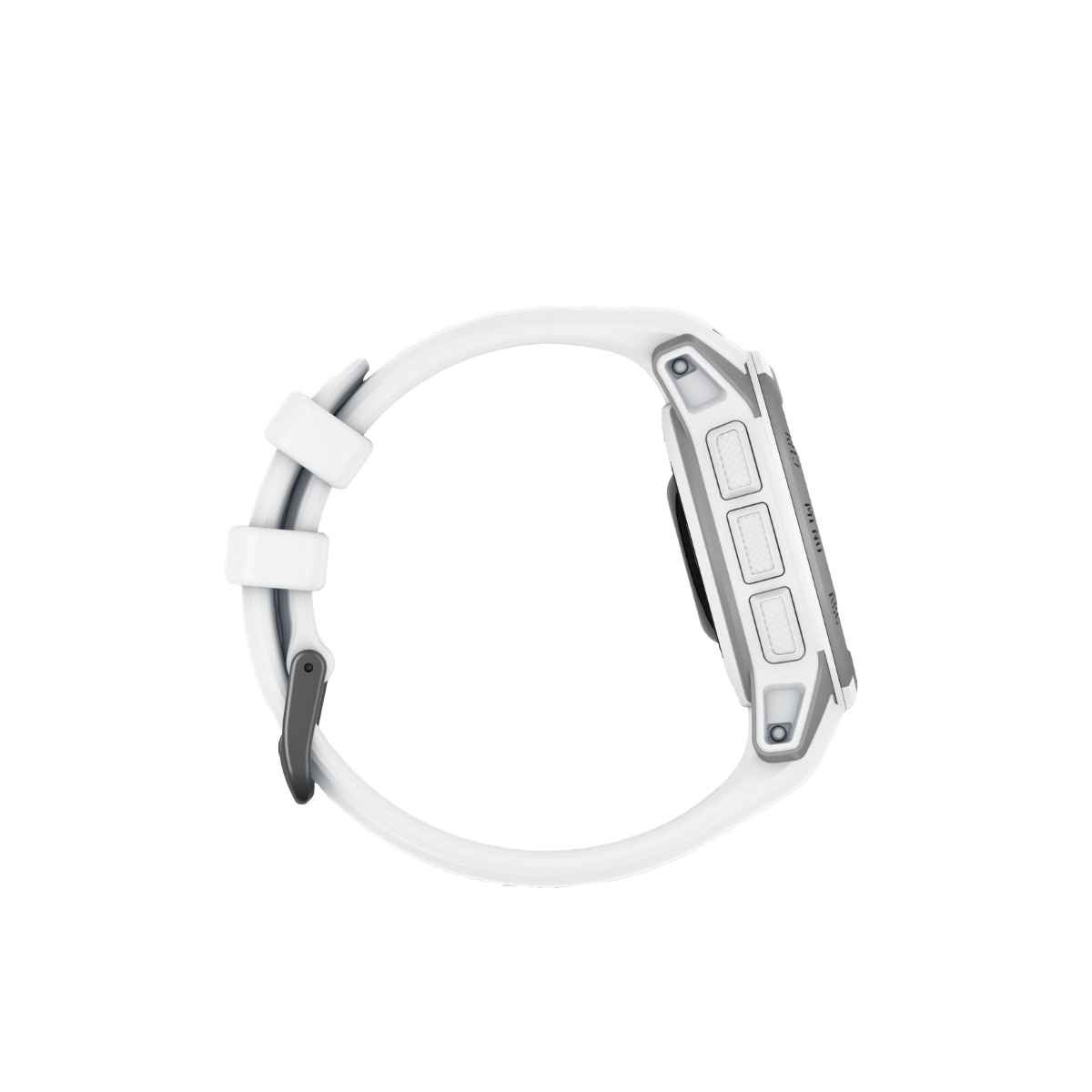 Garmin Instinct 2S Solar Surf Edition smartwatch with white band and gray bezel