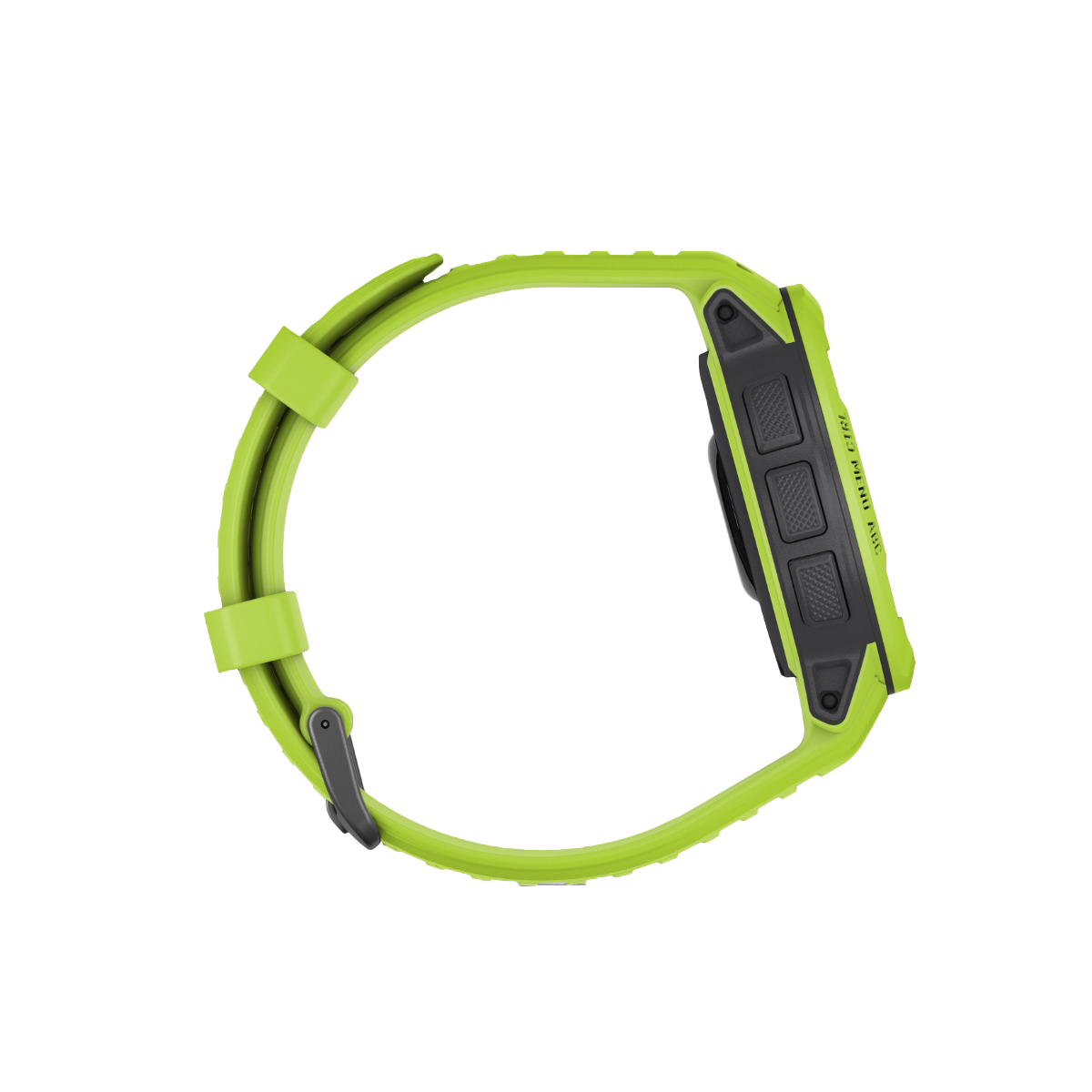 Garmin Instinct 2 smartwatch in Electric Lime with lime-green band