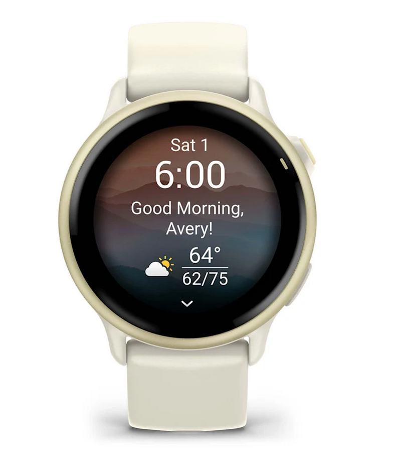 Garmin Vivoactive 6, Lunar Gold with Bone Band (010-02985-01) by Garmin