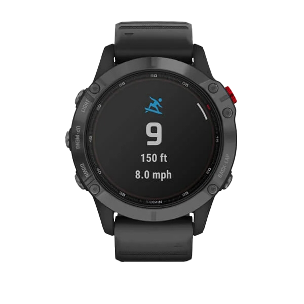 Garmin Fenix 6 Pro Solar - Slate Gray with Black Band (010-02410-14) by Garmin