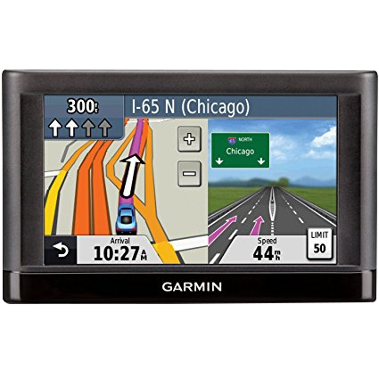 Garmin Nuvi 44 GPS navigation device, black in-car navigator with US & Canada maps