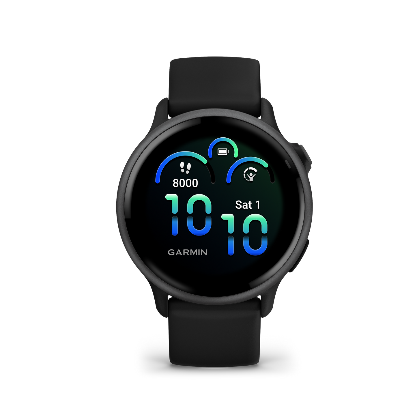 Garmin Vivoactive 6 smartwatch, slate case with black band