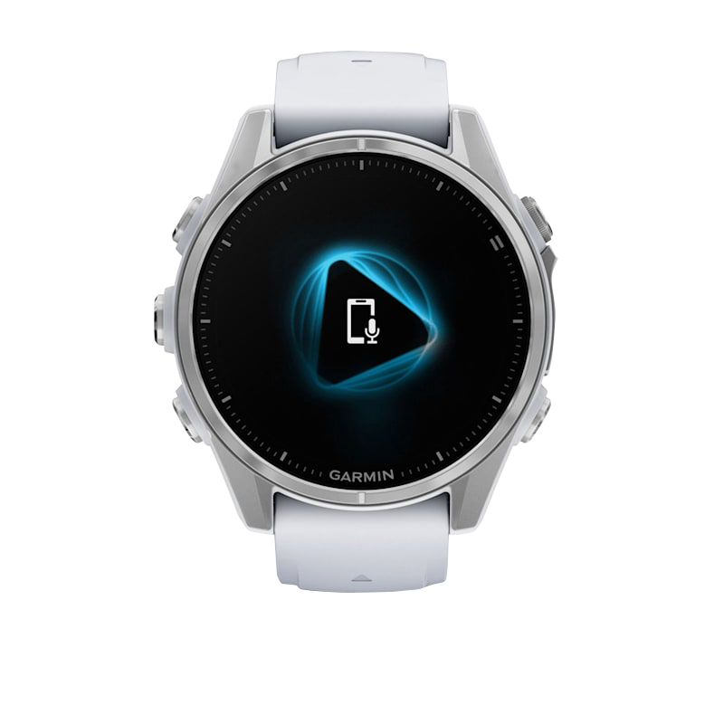 Garmin Fenix 8, AMOLED 43mm, Silver with Whitestone Silicone Band (010-02903-00) by Garmin