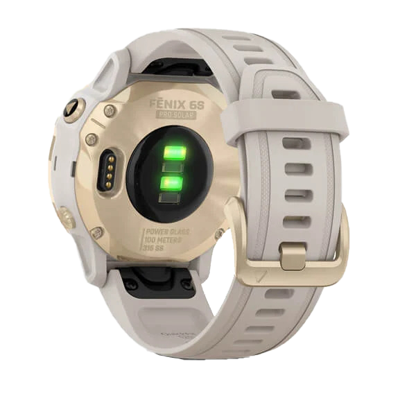 Garmin Fenix 6S Pro Solar - Light Gold with Light Sand Band (010-02409-10) by Garmin