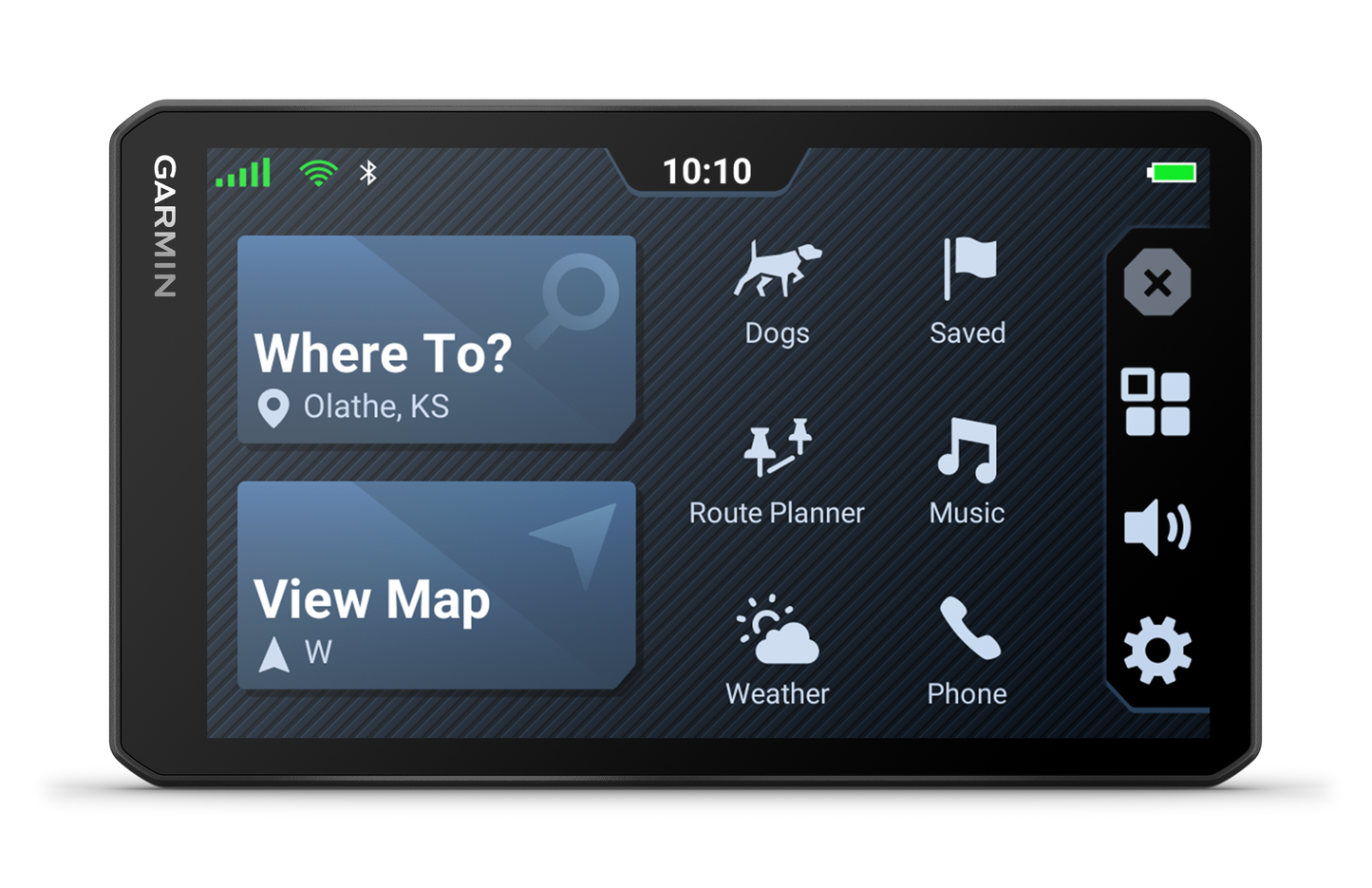 Garmin DriveTrack 72 GPS navigation system with dog-tracking features.