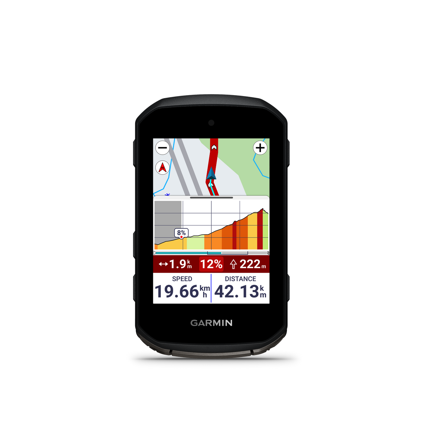 Garmin Edge 850 device-only bicycle computer in black with map display