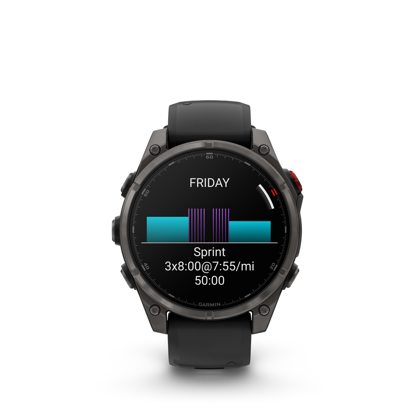 Garmin Fenix 8 Pro smartwatch, 51 mm carbon gray DLC titanium case with black silicone band