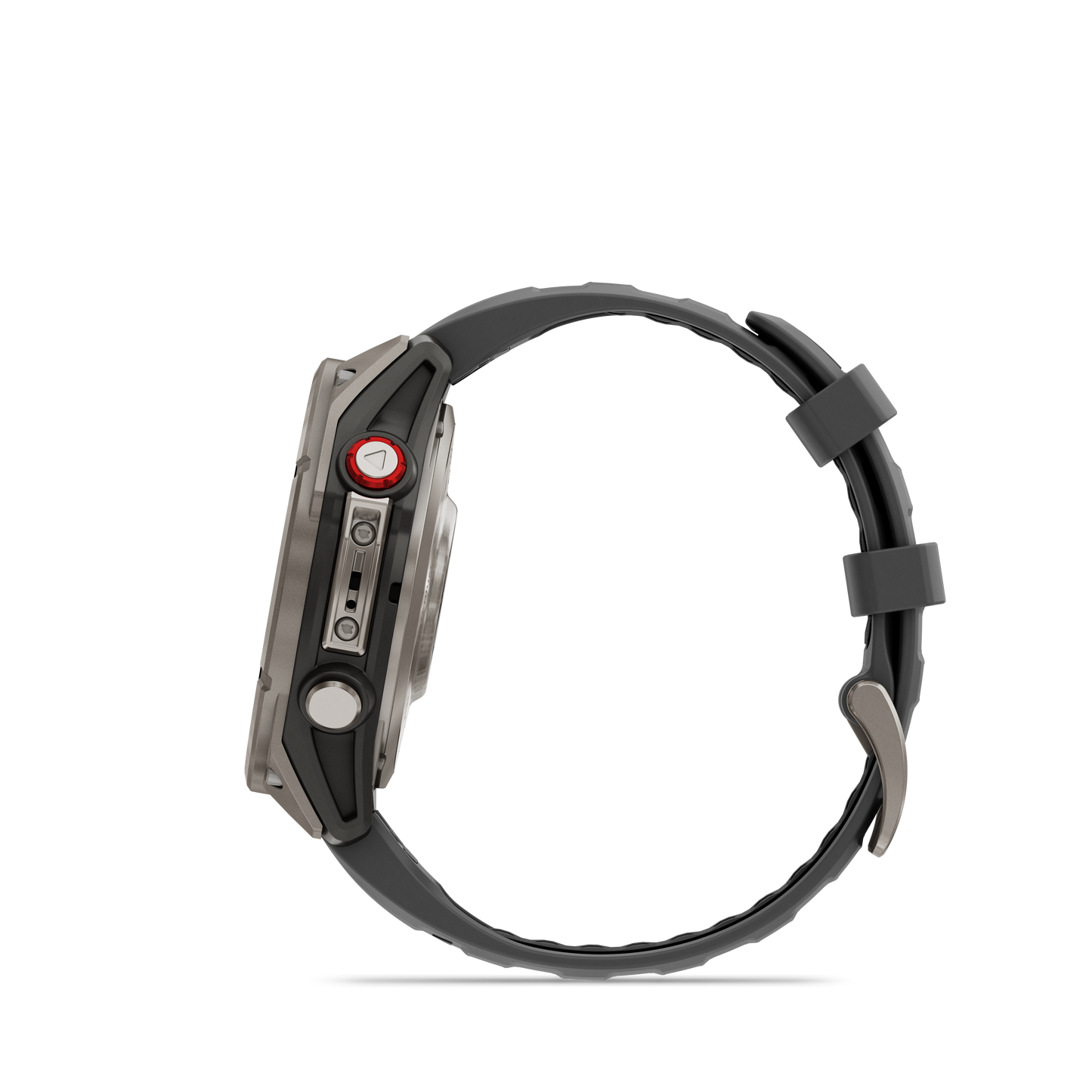 Garmin Fenix 8 Pro smartwatch, 51 mm titanium case with graphite/black silicone band, AMOLED display, Sapphire glass