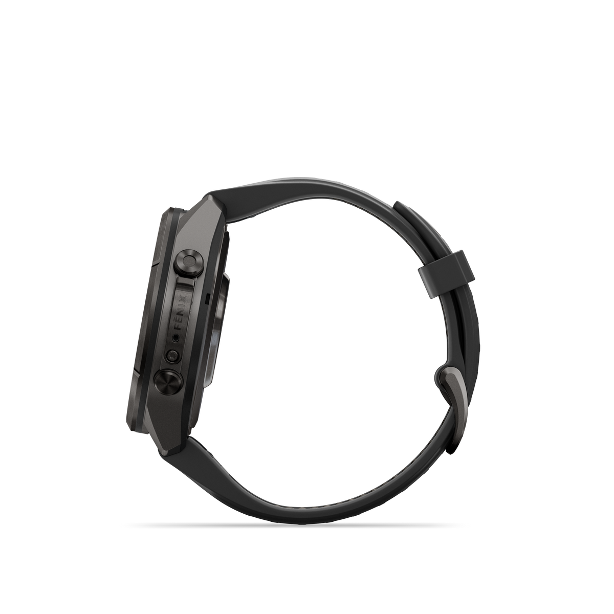 Garmin Fenix 9 Pro AMOLED, (43mm), DLC Titanium w/ Black and Gray Silicone Band (010-04335-15)