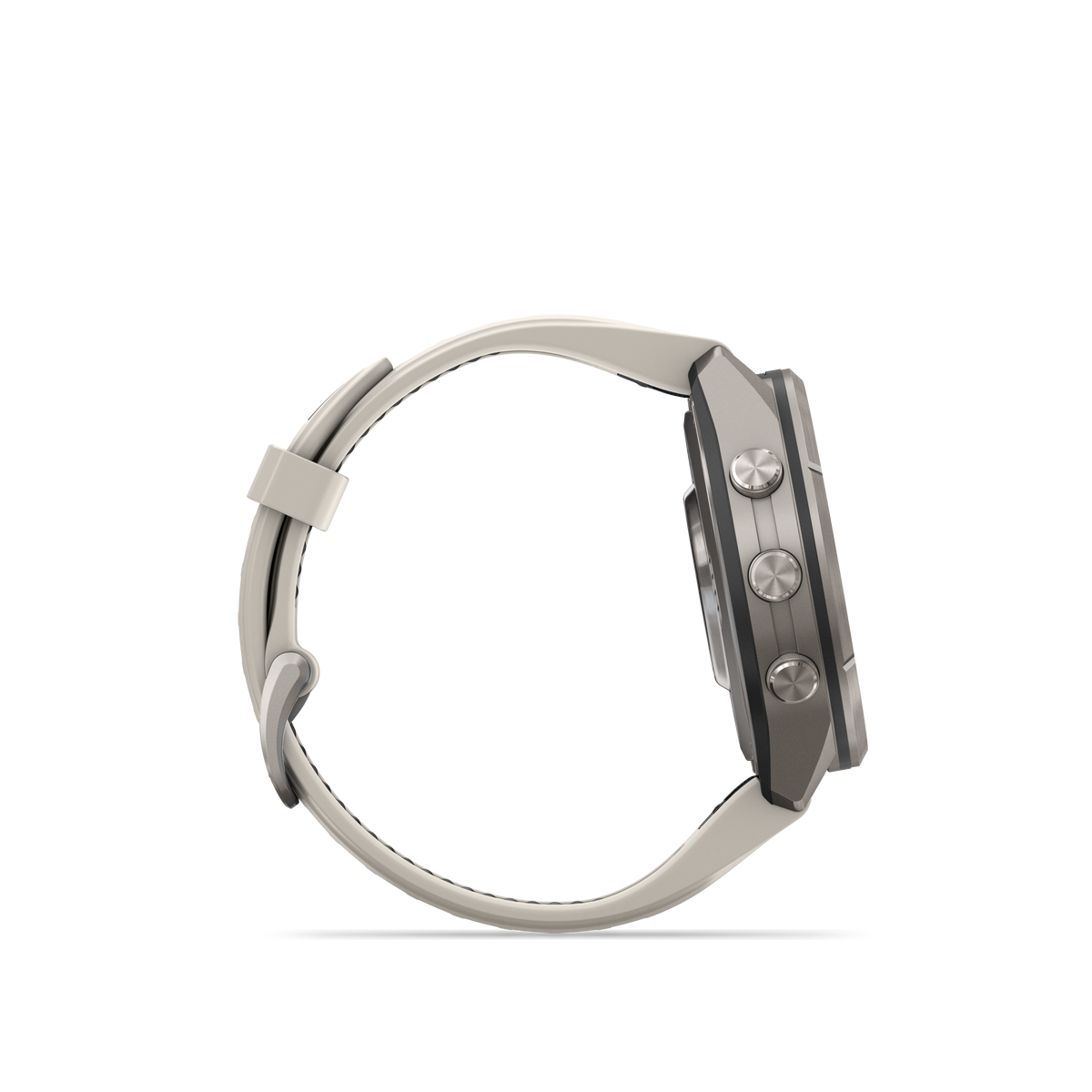 Garmin Fenix 9 Pro inReach AMOLED, (43mm), Titanium w/ Gray and Sandstone Silicone Band (010-04335-80)