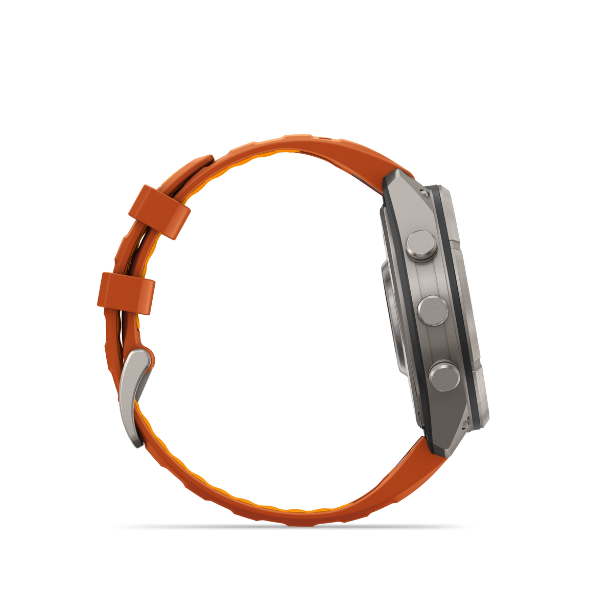 Garmin Fenix 9 Pro inReach AMOLED smartwatch, 47mm titanium case with orange silicone band