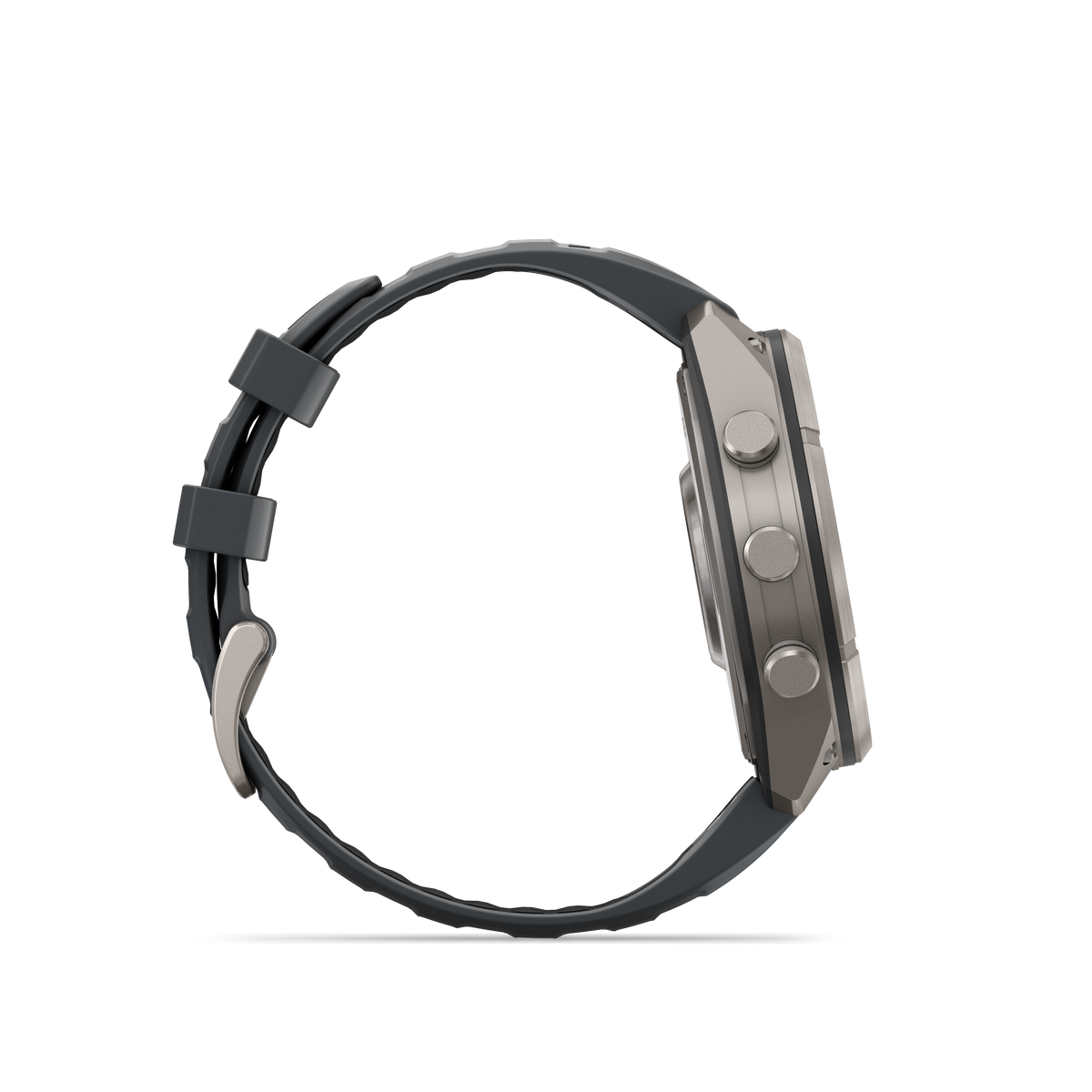Garmin Fenix 9 Pro inReach AMOLED smartwatch with titanium case and graphite-black silicone band