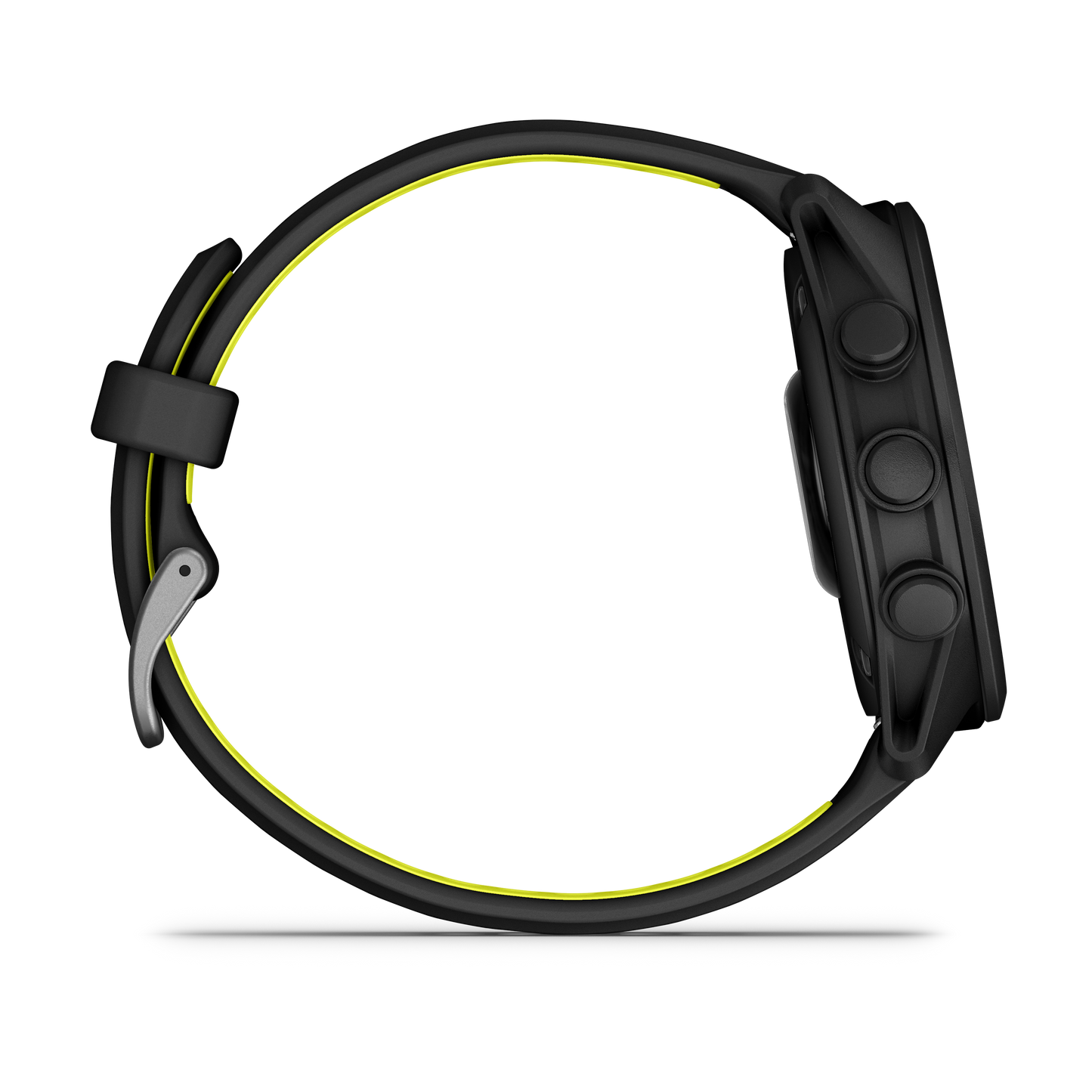 Garmin Forerunner 170 smart watch in black with neon yellow accents