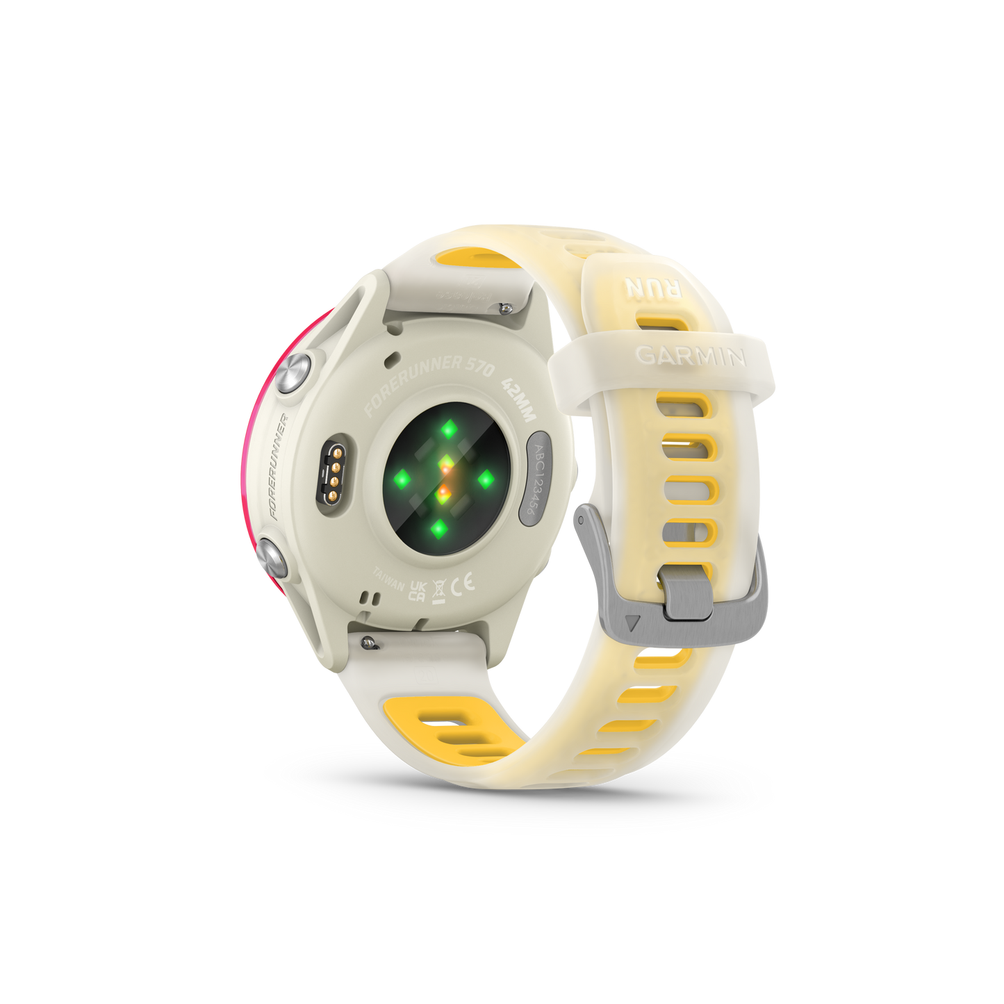 Garmin Forerunner 570, 42mm, Raspberry with Bone/Mango Band (010-02970-02) by Garmin