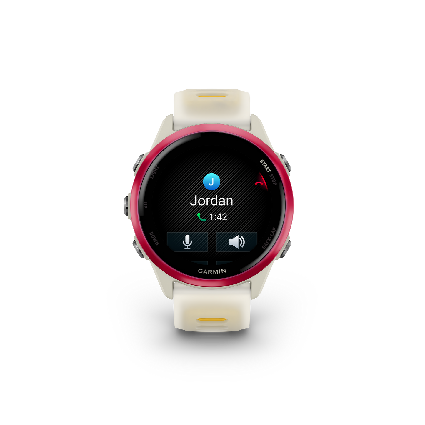 Garmin Forerunner 570, 42mm, Raspberry with Bone/Mango Band (010-02970-02) by Garmin